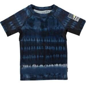 NEW MOLO boy's neptune rash guard in indigo tie dye